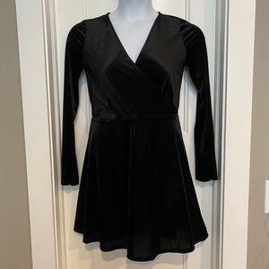 Express velvet dress